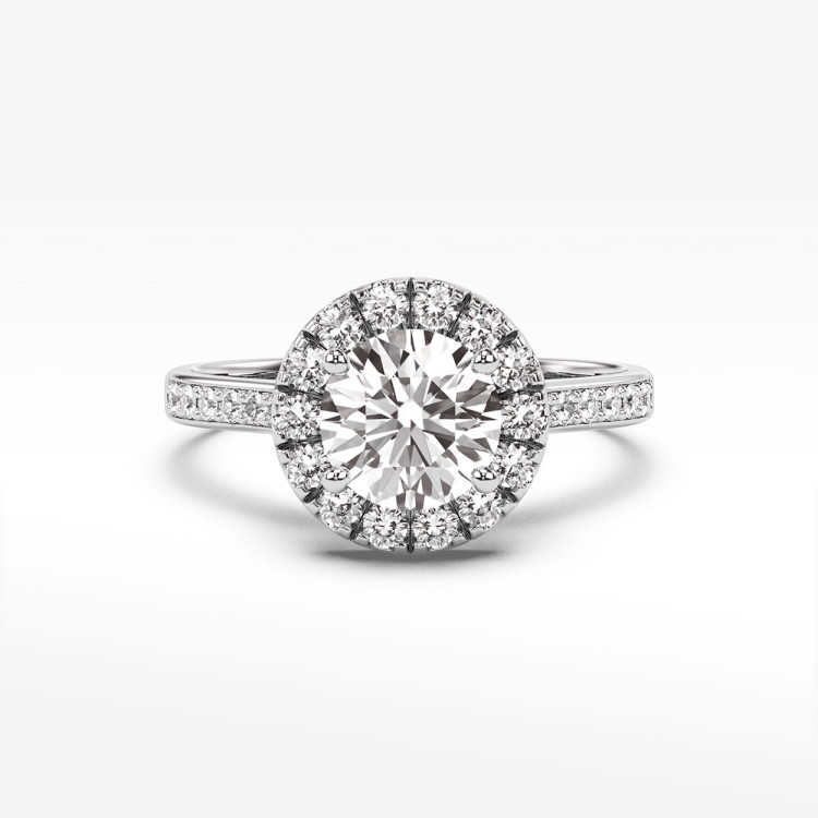 Pierścionek zaręczynowy z diamentami