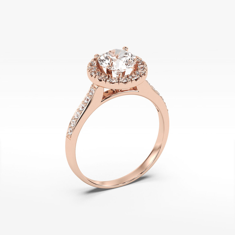 Pierścionek zaręczynowy z diamentami