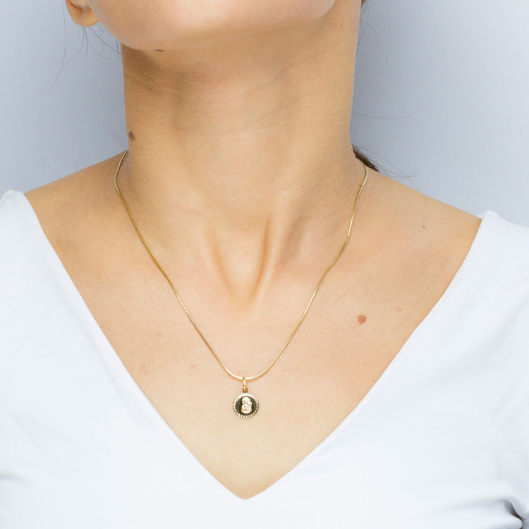 Zawieszka ze złota medalik