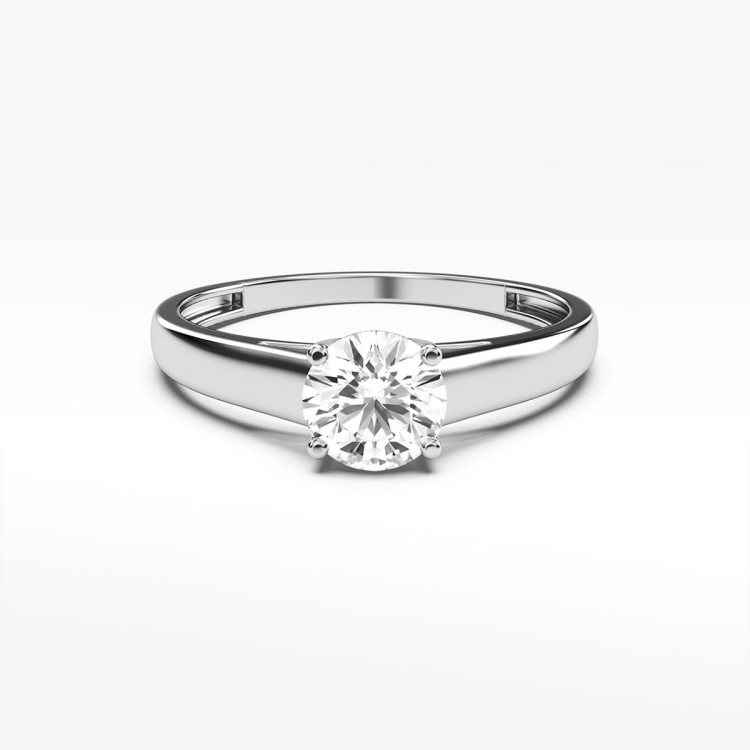 Pierścionek ze złota z cyrkonią