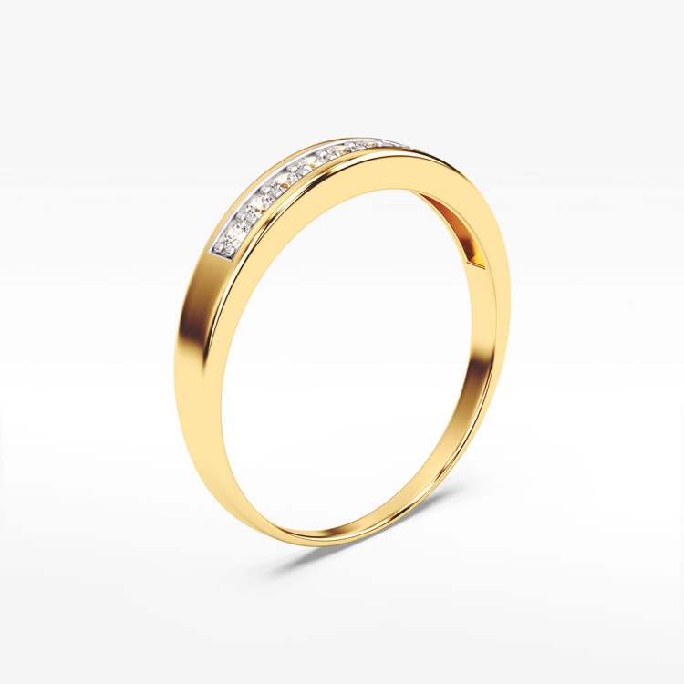 Pierścionek ze złota z cyrkoniami