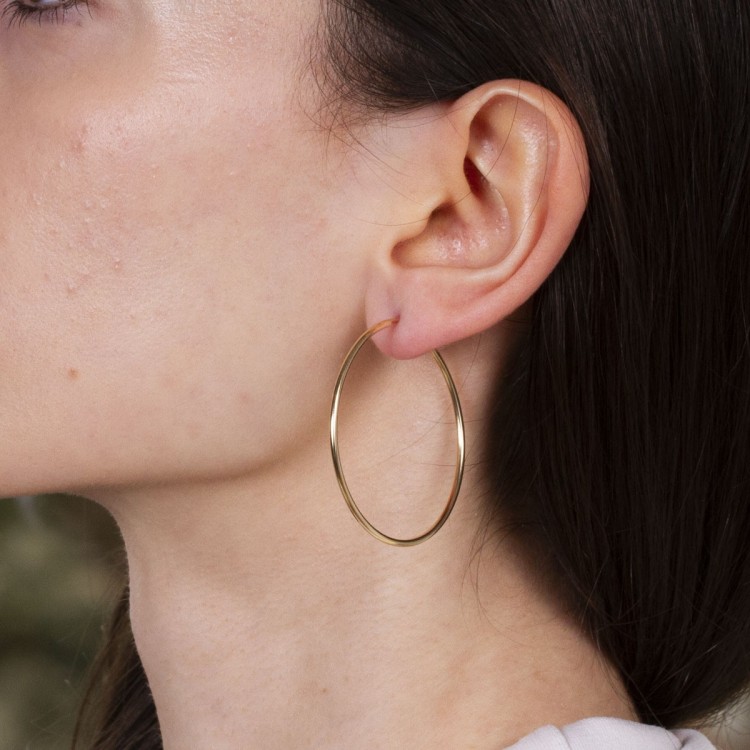 Kolczyki ze złota 4.2cm koła