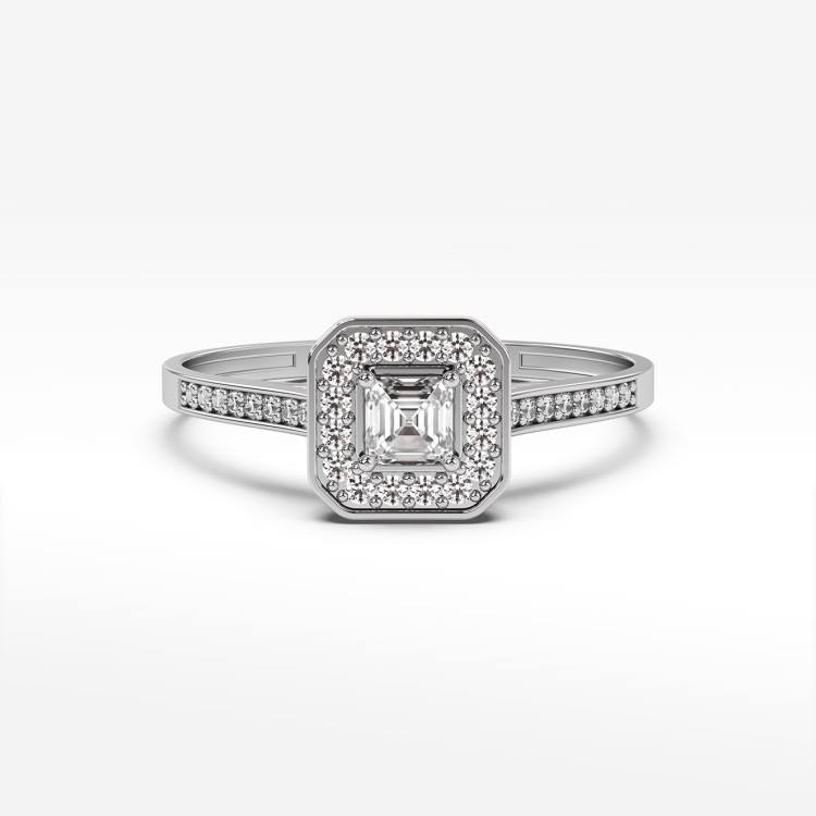 Pierścionek ze złota z diamentami