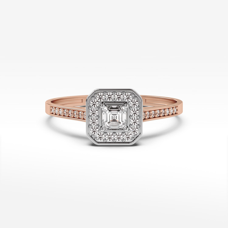 Pierścionek ze złota z diamentami