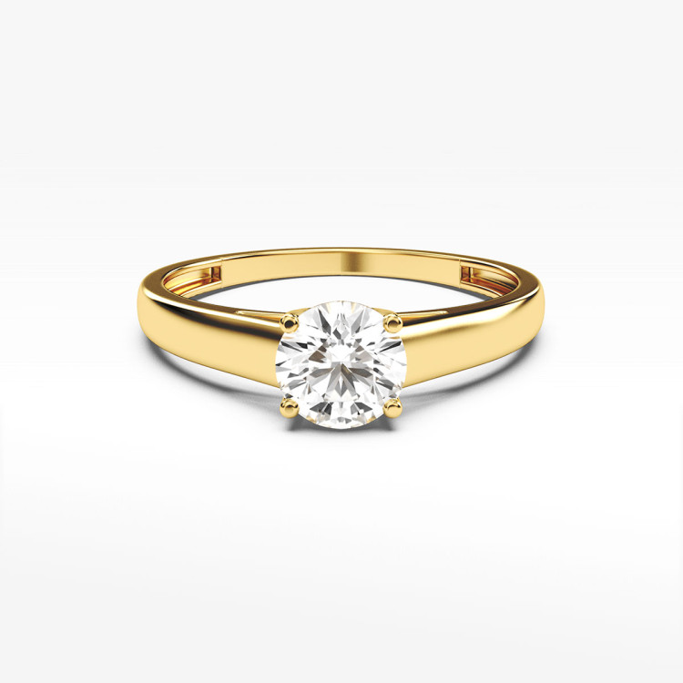 Pierścionek ze złota z cyrkonią