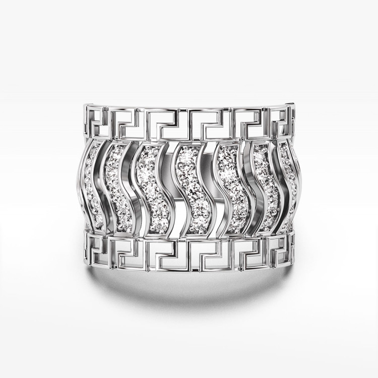 Pierścionek ze złota z cyrkoniami