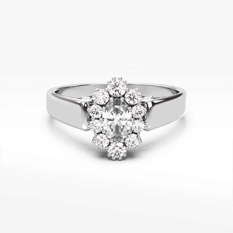 Pierścionek ze złota z cyrkonią