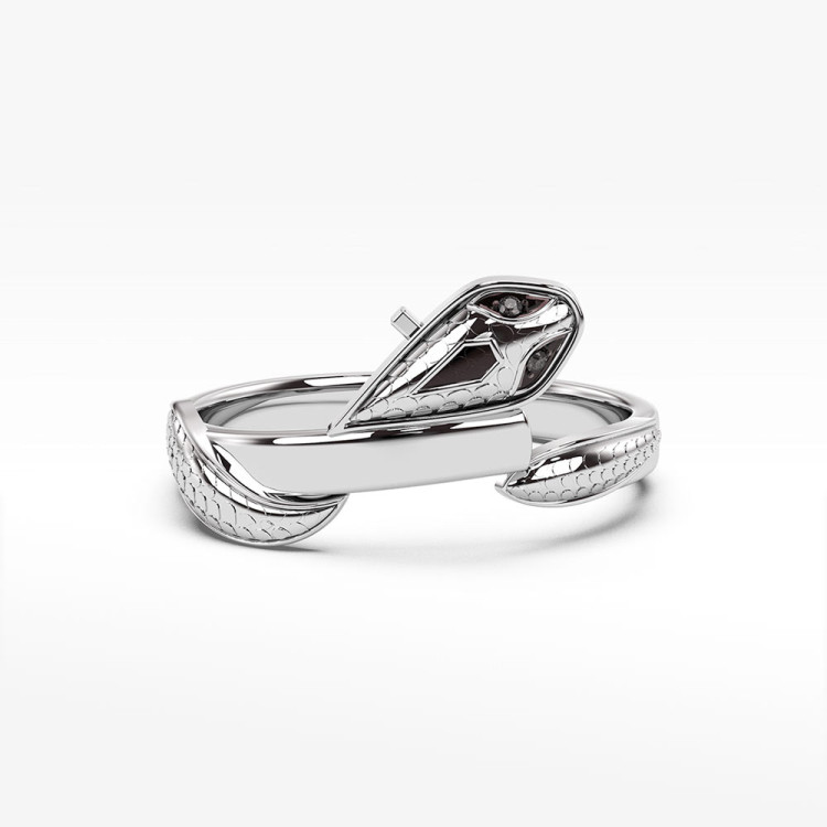 Pierścionek ze złota wąż