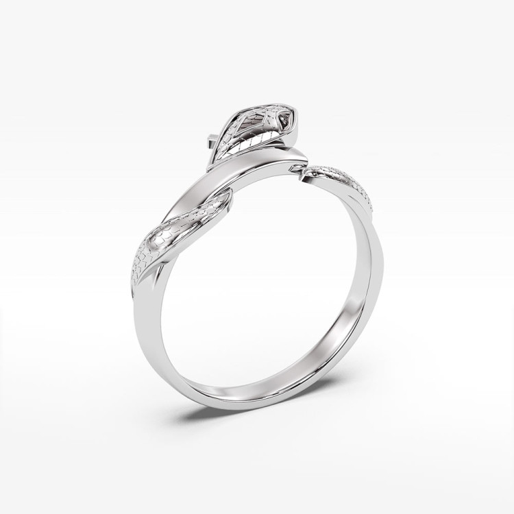 Pierścionek ze złota wąż