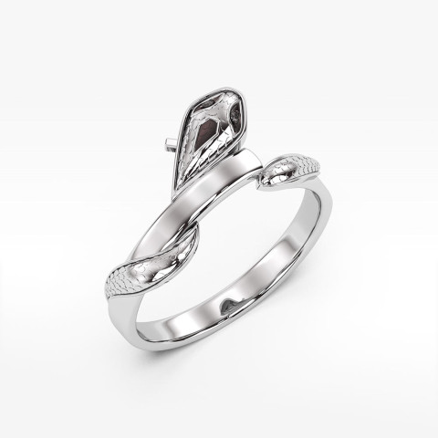 Pierścionek ze złota wąż