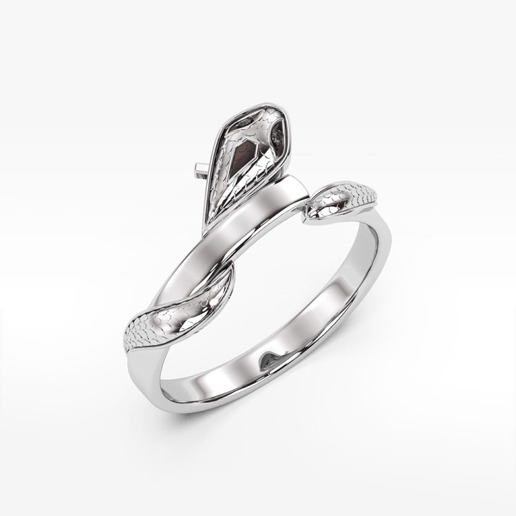 Pierścionek ze złota wąż