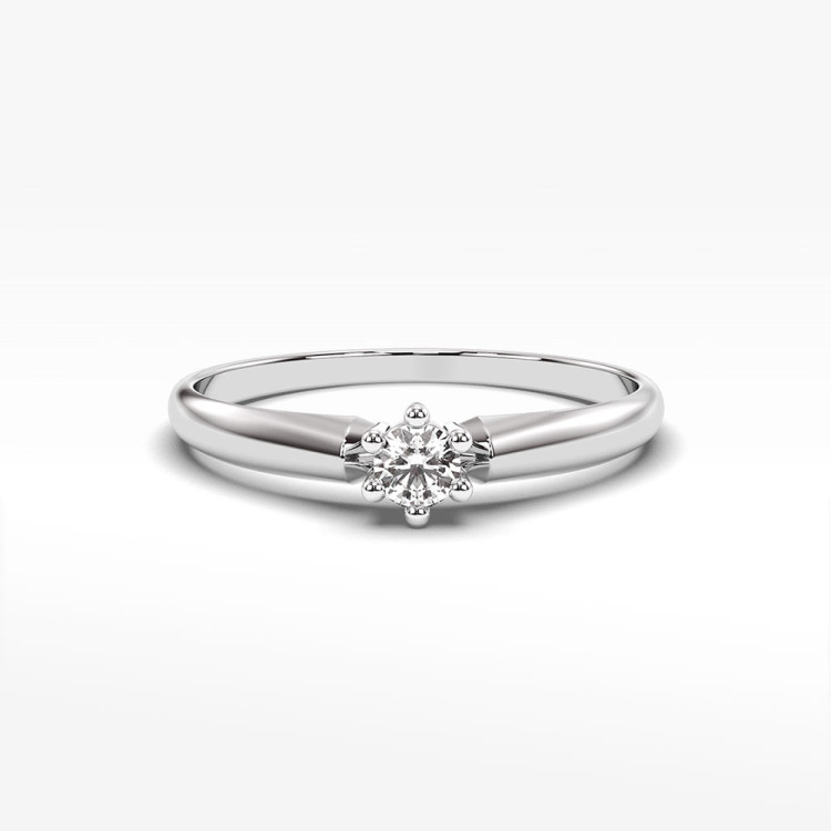 Pierścionek ze złota z cyrkonią