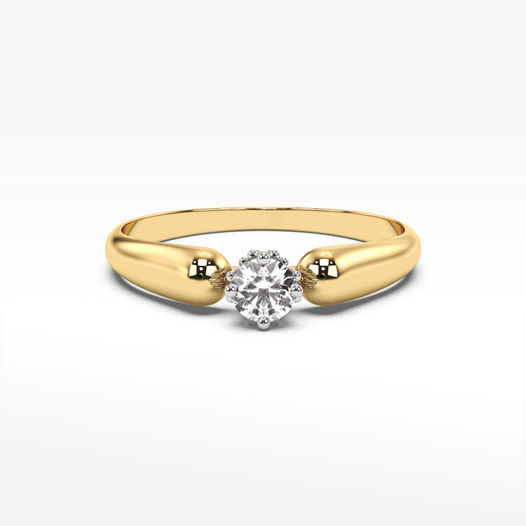 Pierścionek ze złota z cyrkonią