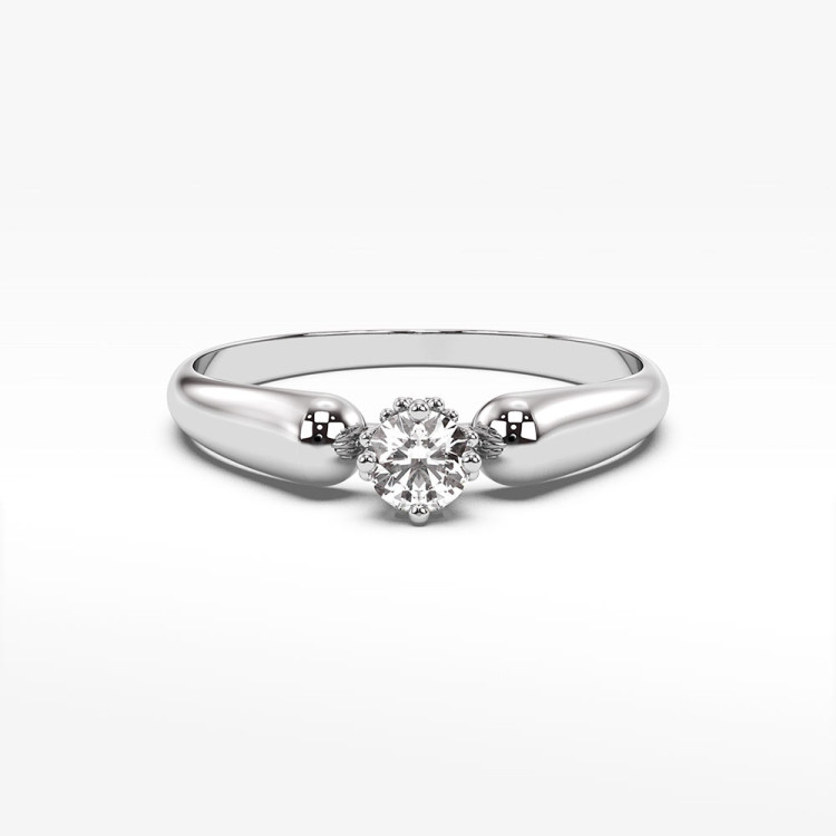 Pierścionek ze złota z cyrkonią