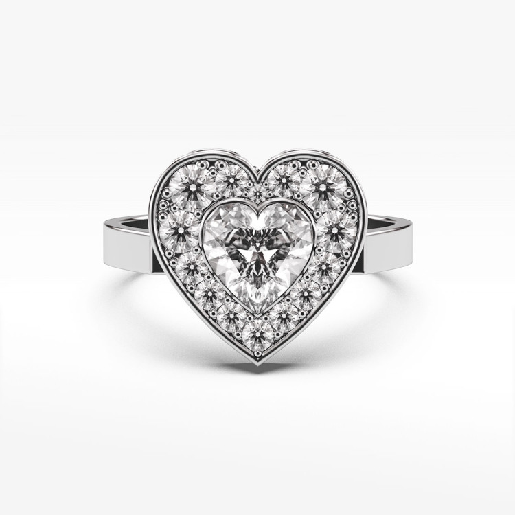 Pierścionek ze złota z cyrkonią