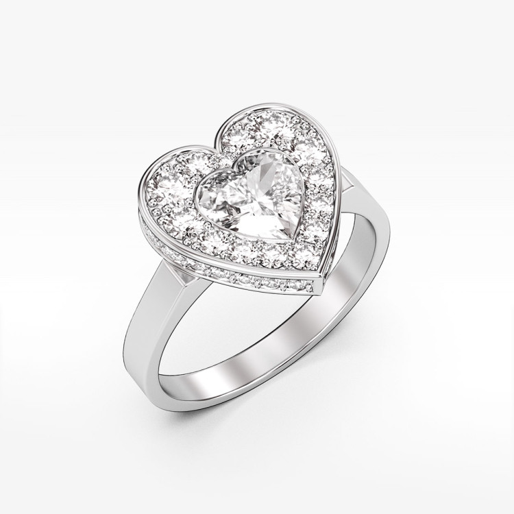 Pierścionek ze złota z cyrkonią