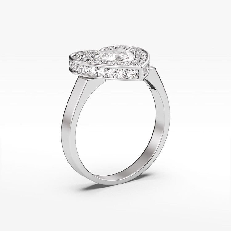 Pierścionek ze złota z cyrkonią