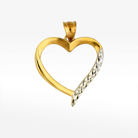Zawieszka ze złota serce