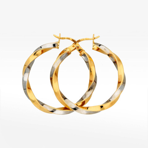 Kolczyki ze złota 3.0cm koła