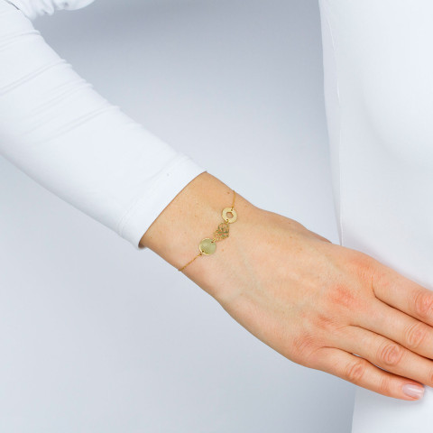 Bransoletka ze złota z zawieszkami