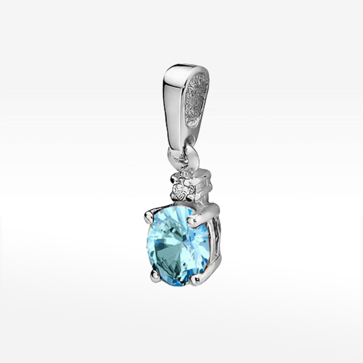 Zawieszka ze złota z topazem i diamentem