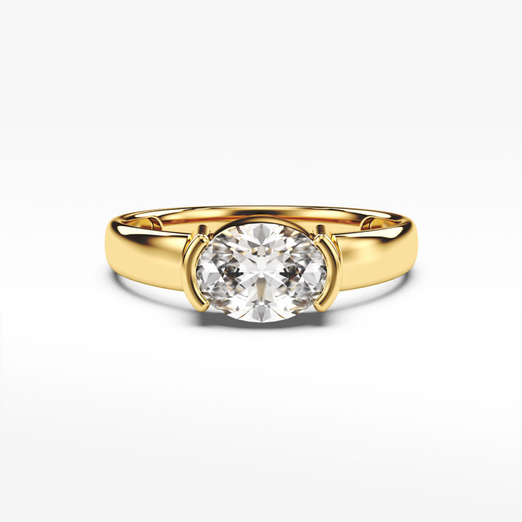 Pierścionek ze złota z cyrkonią