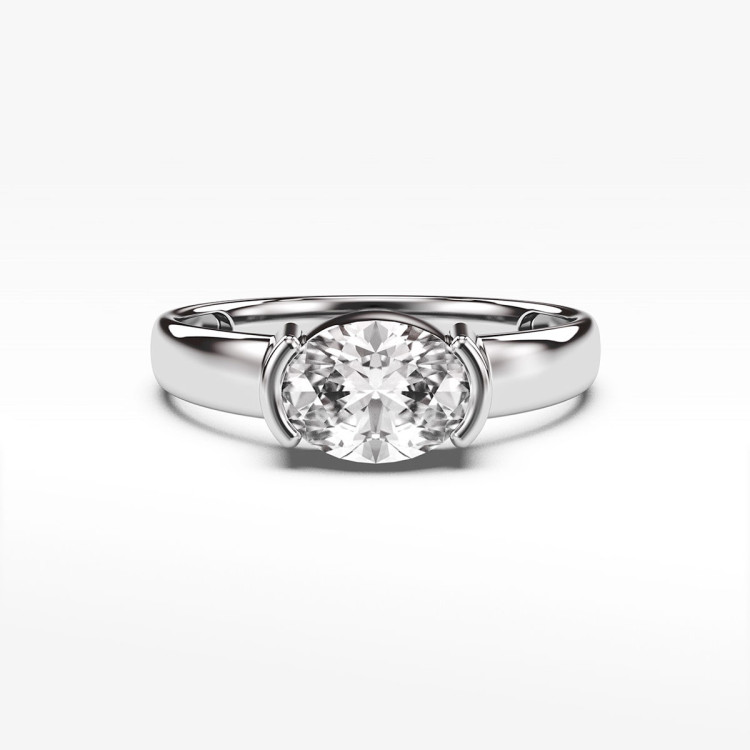 Pierścionek ze złota z cyrkonią