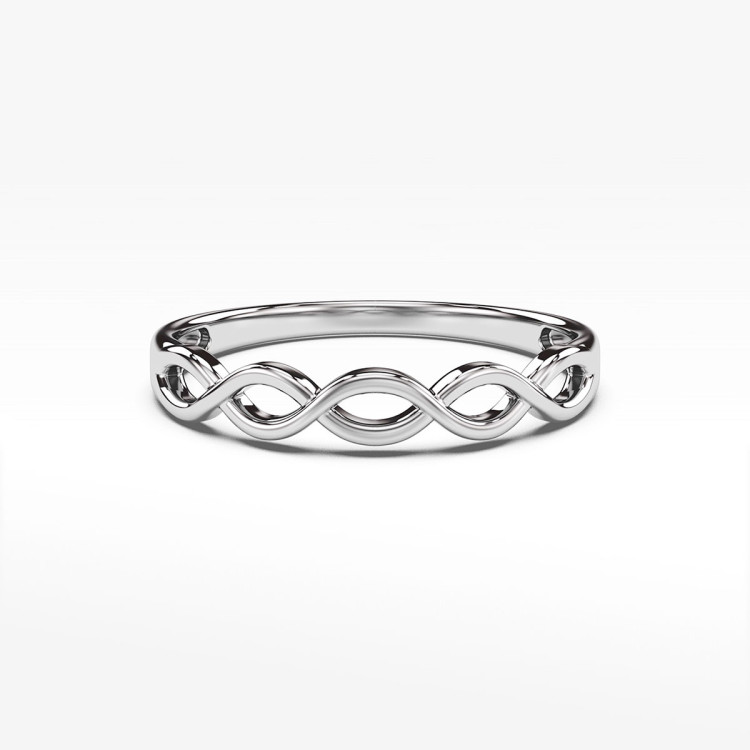 Pierścionek ze złota nieskończoność