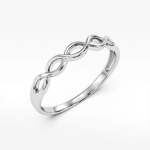 Pierścionek ze złota nieskończoność
