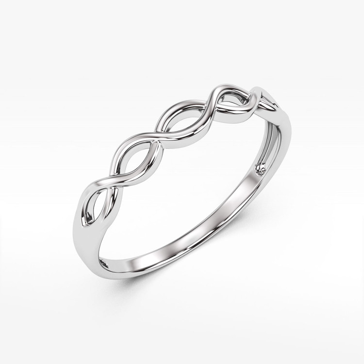 Pierścionek ze złota nieskończoność