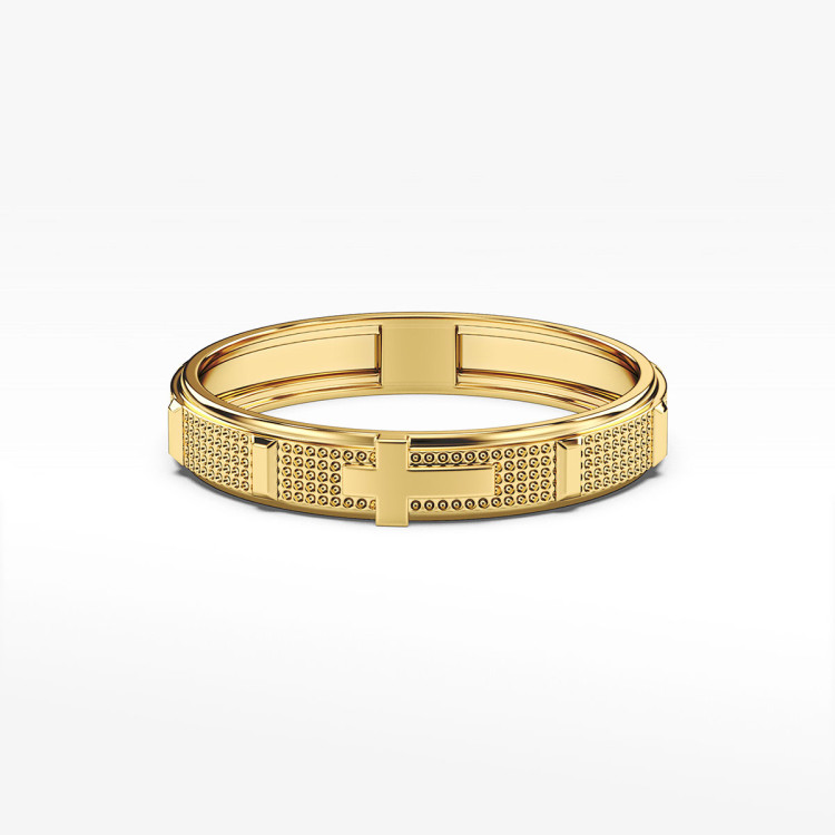 Pierścionek ze złota różaniec