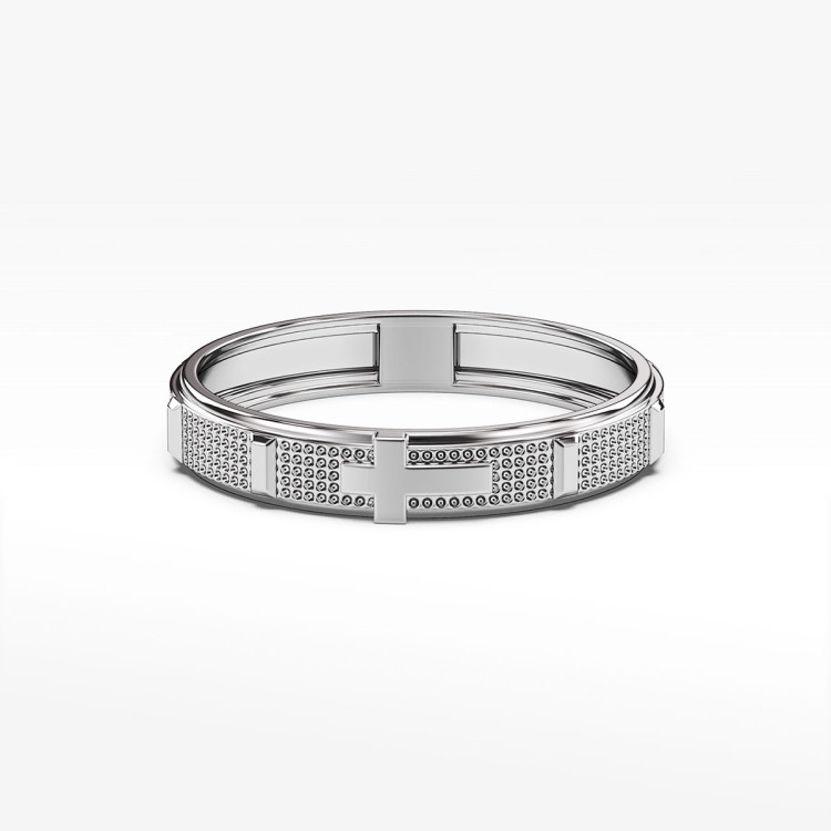 Pierścionek ze złota różaniec