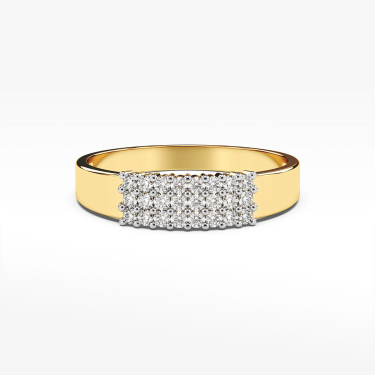 Pierścionek ze złota z cyrkoniami