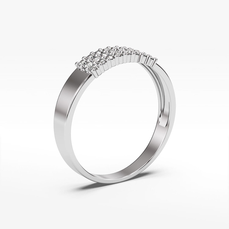 Pierścionek ze złota z cyrkoniami