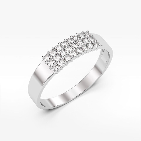 Pierścionek ze złota z cyrkoniami