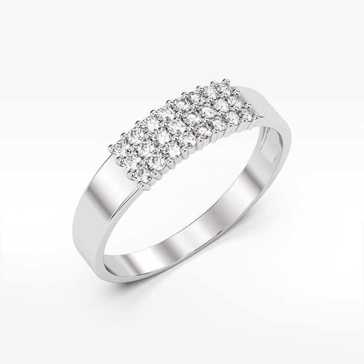 Pierścionek ze złota z cyrkoniami