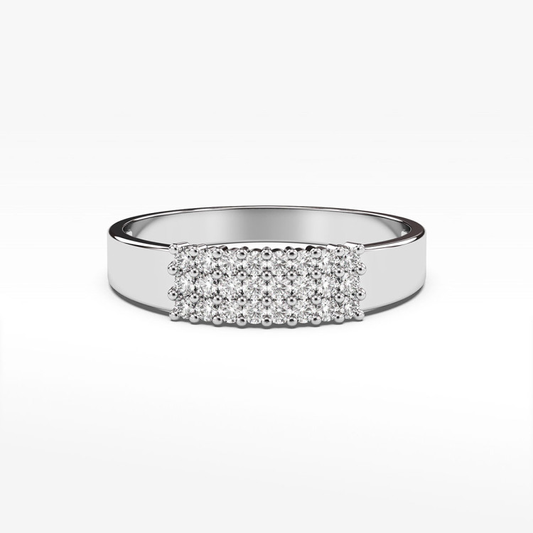 Pierścionek ze złota z cyrkoniami