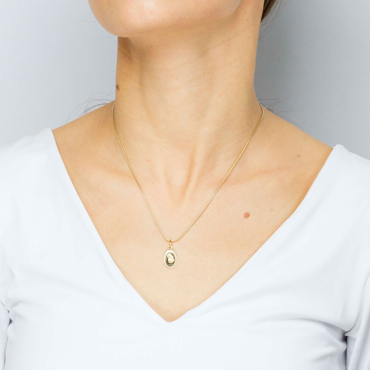 Zawieszka ze złota medalik