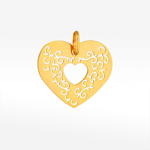 Zawieszka ze złota serce