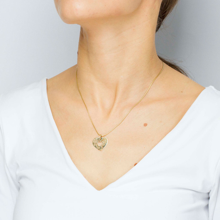 Zawieszka ze złota serce