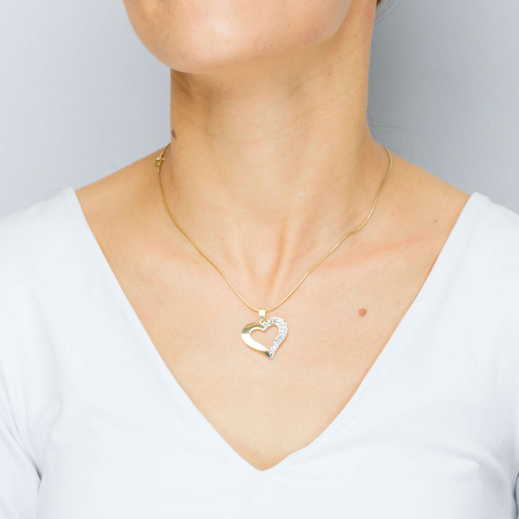 Zawieszka ze złota serce