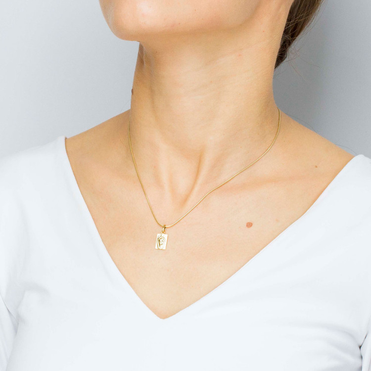 Zawieszka ze złota medalik