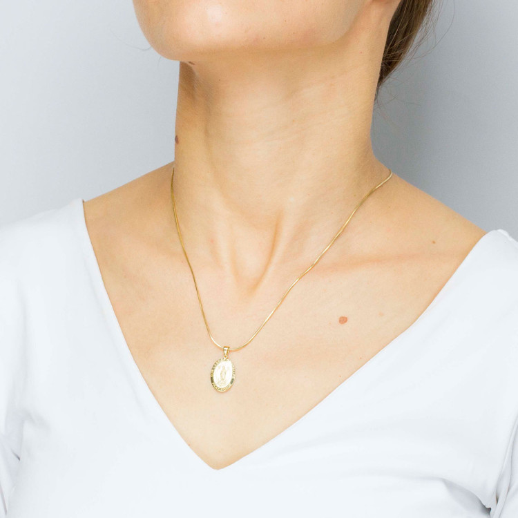 Zawieszka ze złota medalik