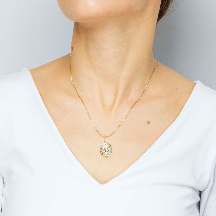 Zawieszka ze złota medalik