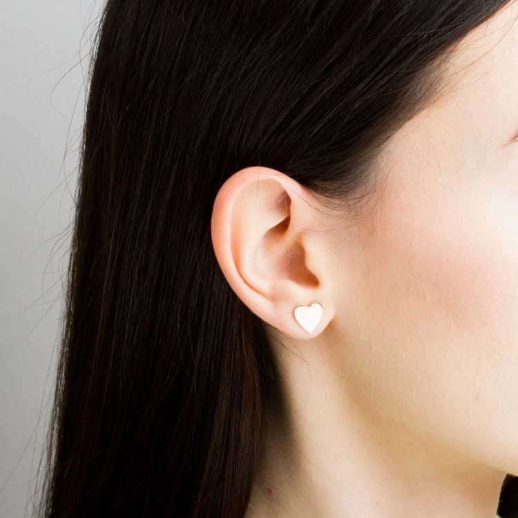 Kolczyki ze złota serca