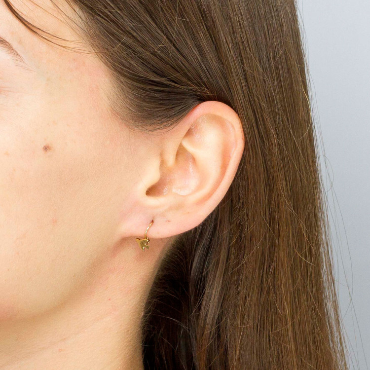 Kolczyki ze złota jaskółki