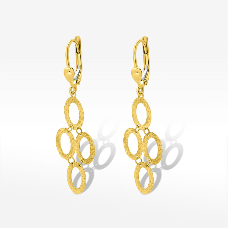 Kolczyki ze złota wiszące