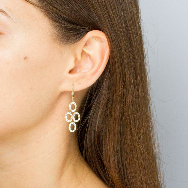 Kolczyki ze złota wiszące