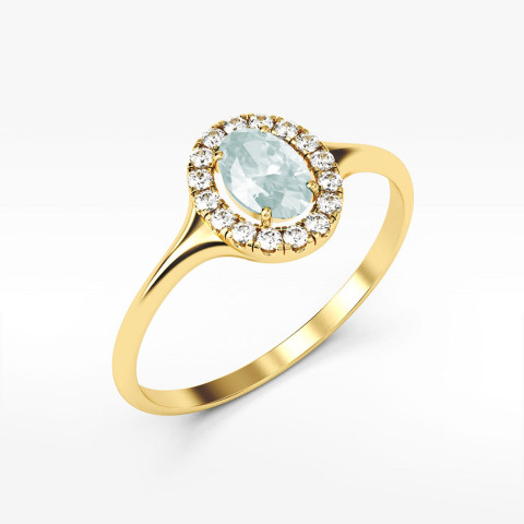 Pierścionek ze złota z cyrkoniami