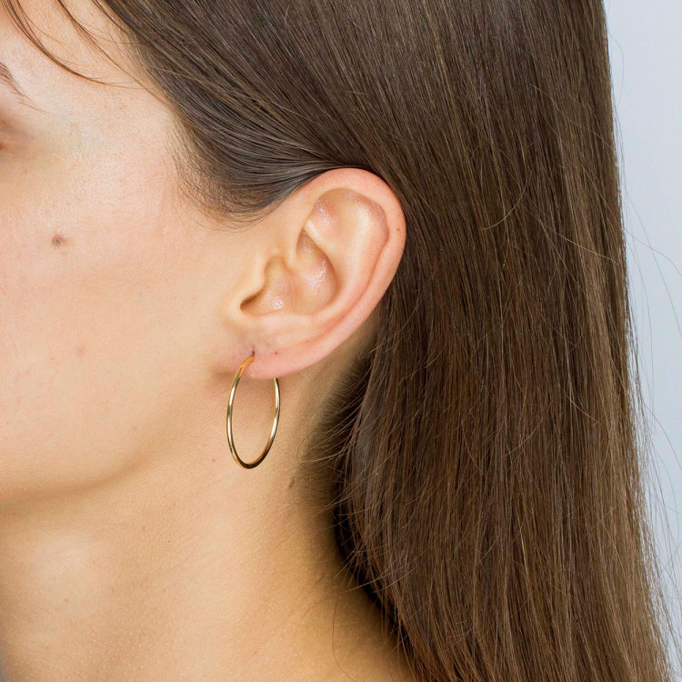 Kolczyki ze złota 2.9cm koła